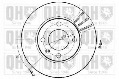 QUINTON HAZELL bdc3309 -  Тормозной диск